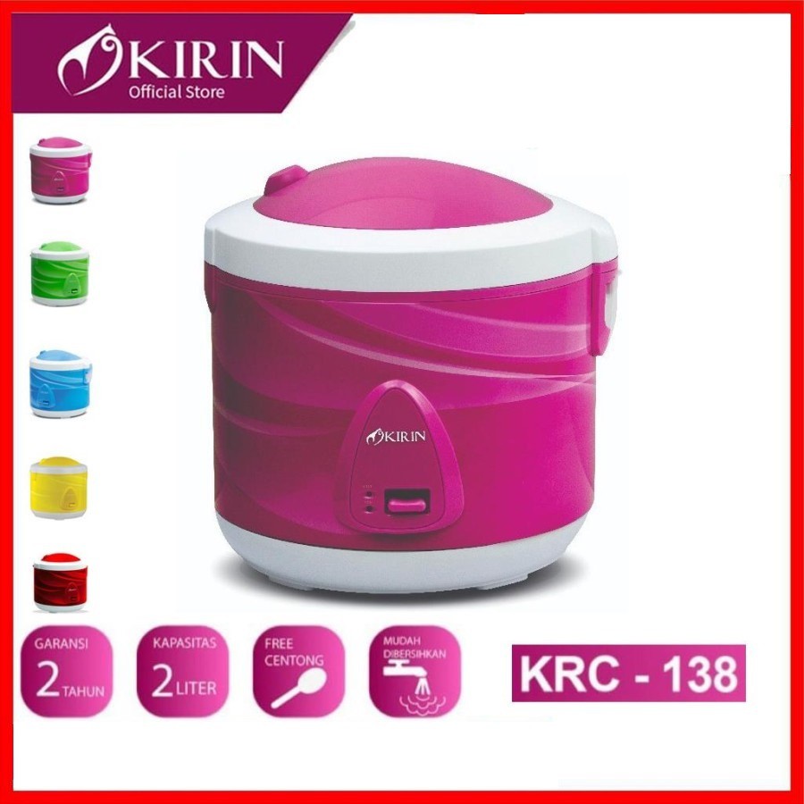 KIRIN RICE COOKER 2.0 LITER | KRC-138 / KRC138 / KRC 138 magicom