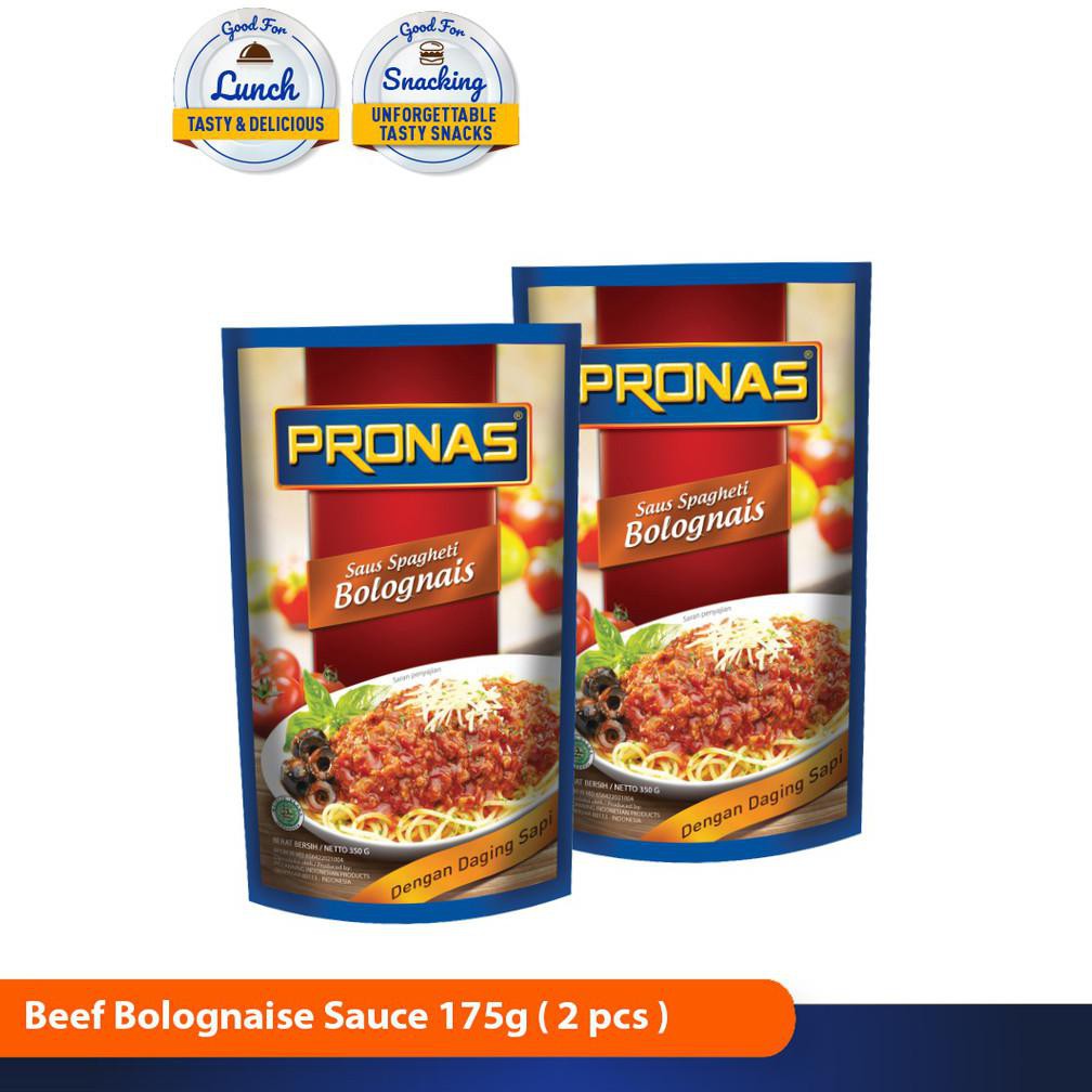 

Pasti Ready Pronas Saus Bolognais Lengkap Dengan Daging Sapi 175 G Bundling 2 Pcs