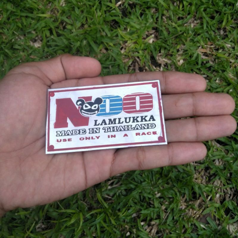 Emblem Knalpot Noo Lamlukka Thailand Stainless Custom