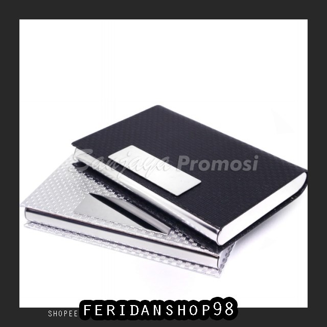 

BT598 TEMPAT KARTU NAMA BEST NAME CARD HOLDER KULIT MOTIF KOTAK - HITAM BY FERIDANSHOP98