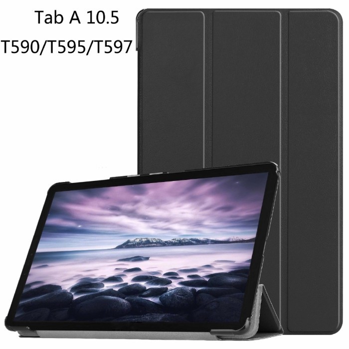 Book Case Samsung Galaxy Tab A (10.5) T595 T590 Black Flip Cover