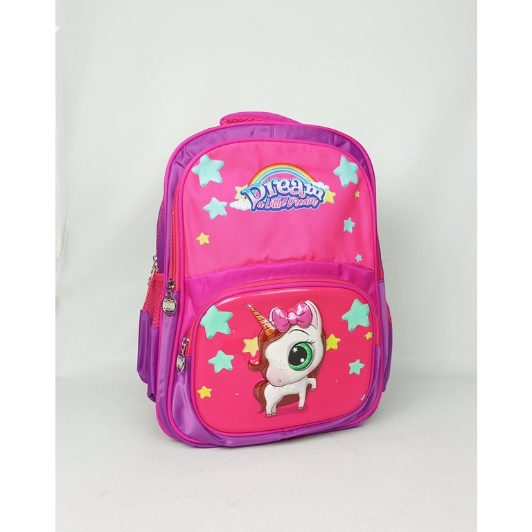 Tas Anak Cewek Alto Tas anak Sekolah Embos Lampu Gambar Hello Kitty Unicorn Tas Anak Kekinian Terbaru