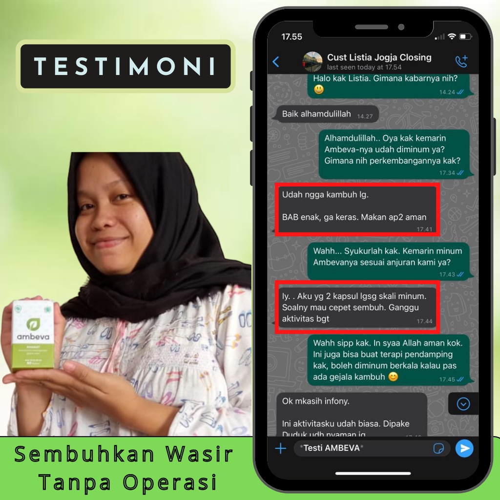 Ambeva obat ambeien mengempeskan benjolan ambeyen wasir berdarah stadium 4 herbal paling ampuh bpom original asli