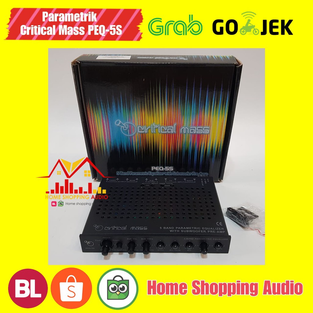 Pre Amp Critical Mass PEQ 5s Parametrik Equalizer Critical Mass PEQ 5s Garansi Resmi 1th