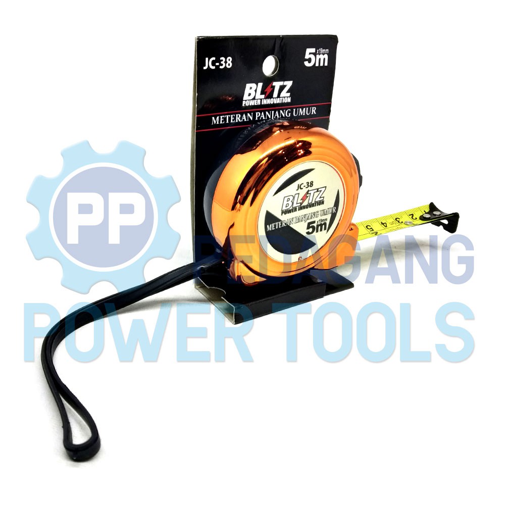BLITZ ROLL METER 5 METER ROL METERAN 5M x 19MM - WARNA RANDOM