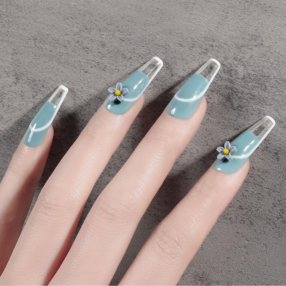 Mxbeauty Nail Art Charms Resin Elegan Nail Beauty Hiasan Kuku Manikur Aksesoris Lima Kelopak Floret Dekorasi Kuku