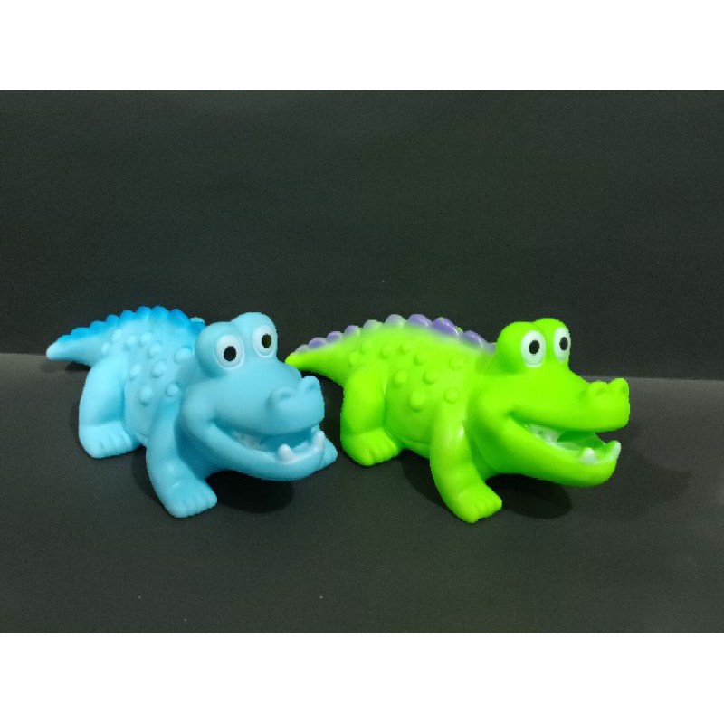 Mainan buaya karet/buaya pencet  bunyi