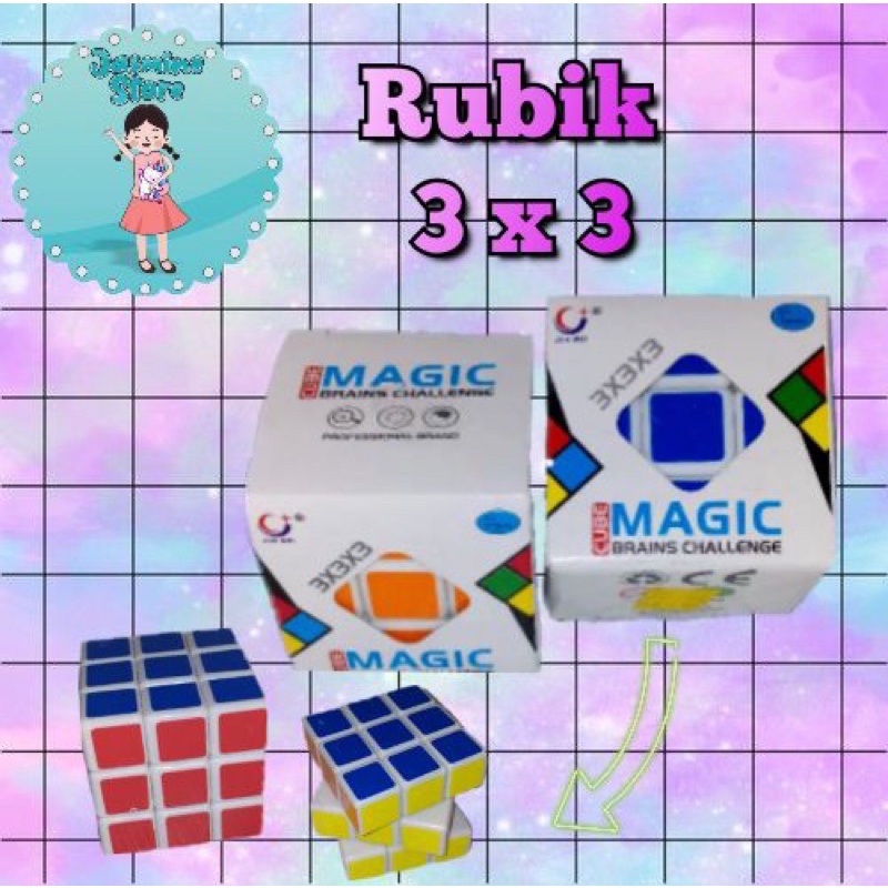 Rubik/Mainan Rubik/Rubik 3x3/Rubik 4x4/Rubik Snake/Rubik 2x2/Free bonus