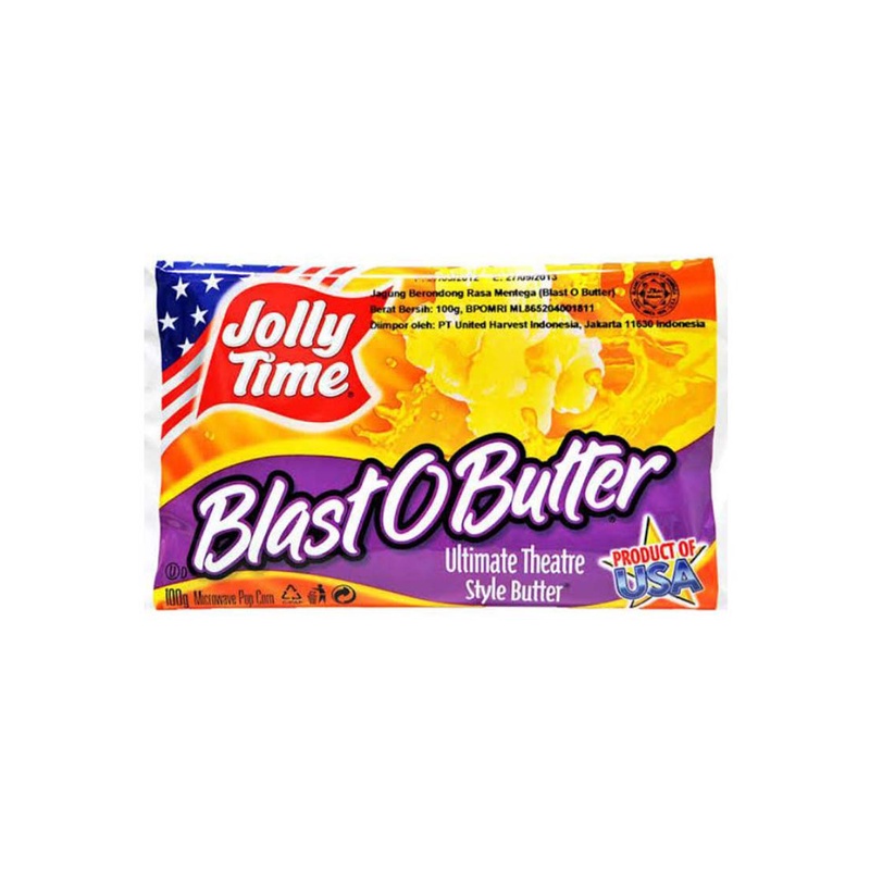 

POPCORN INSTANT | JOLLY TIME POPCORN 100GR | CEMILAN BRONDONG JAGUNG / POPCORN