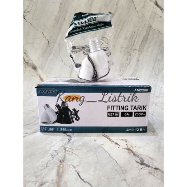 Fitting Lampu Tarik Cabang 2 Amasco AMC280