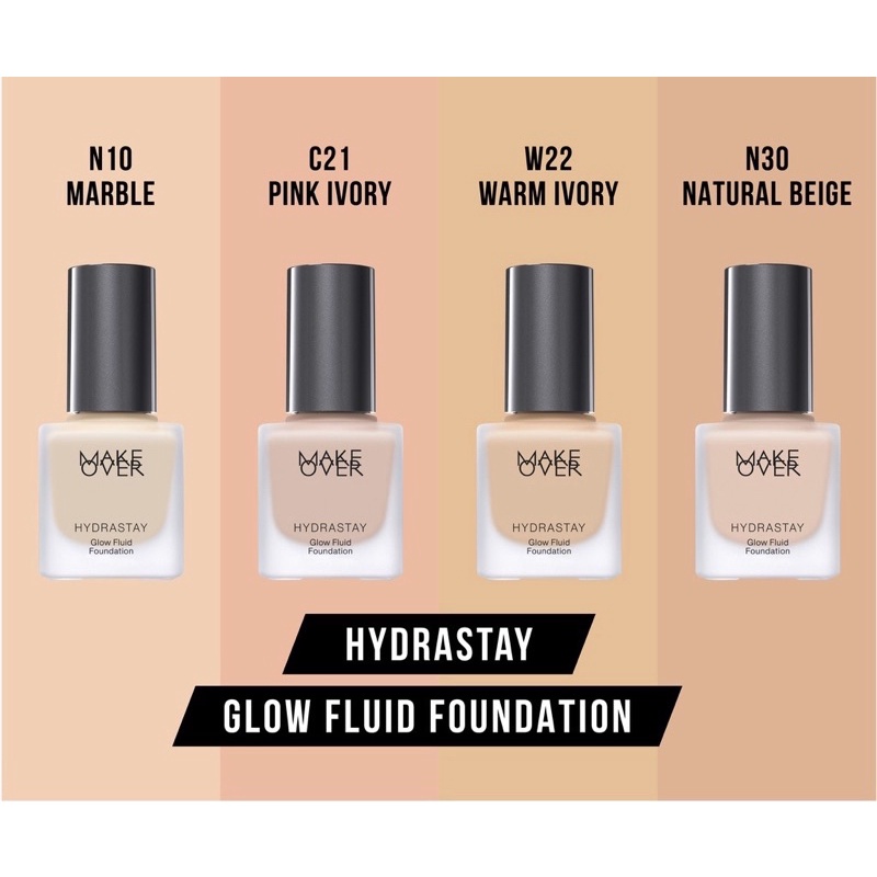 Share in Jar Hydrastay Glow Fluid Foundation Make O*ver