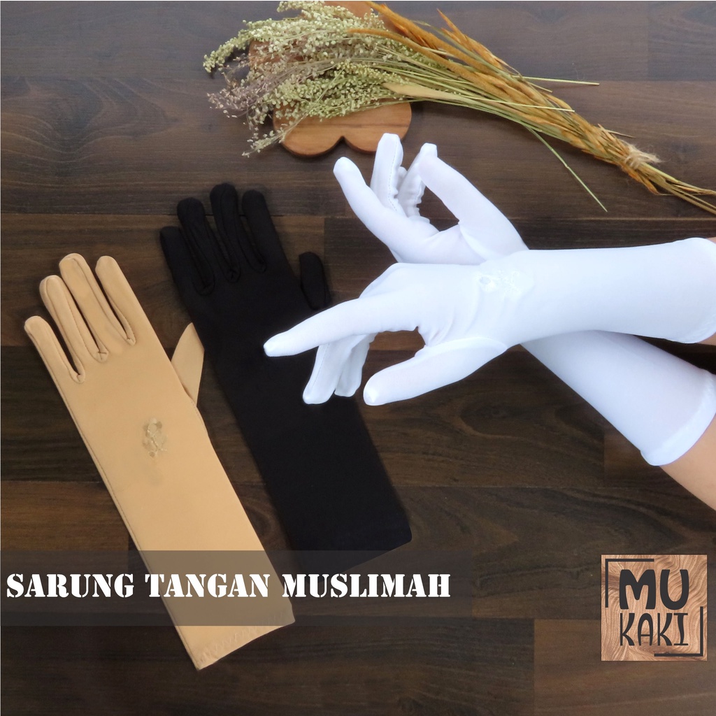 Sarung Tangan Wanita Muslimah Full Jari / Sarung Tangan Pengantin