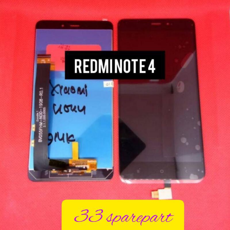 Lcd fullset / lcd touchscreen Xiaomi redmi note 4 mediatek original complete