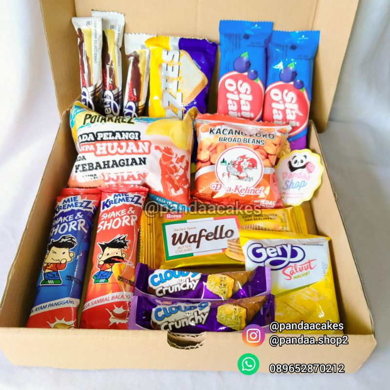 

Hampers Snack Murah Hadiah ulang tahun dan wisuda