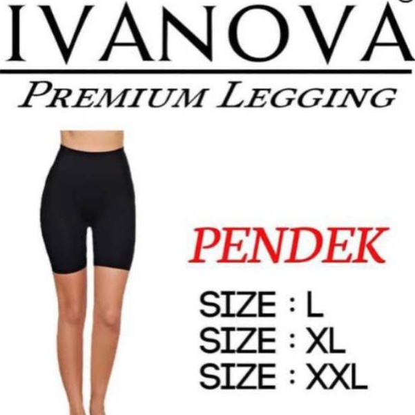 (L XL XXL) LEGGING SPORT WANITA LEGING SENAM AEROBIC WANITA JUMBO LEGING WANITA IVANOVA PENDEK