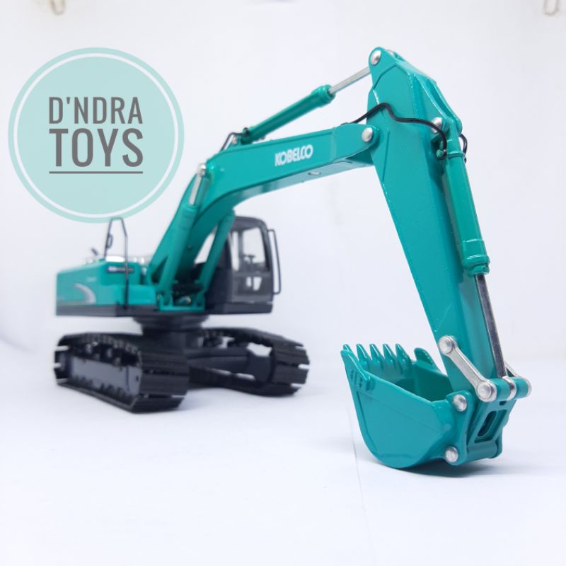 DIECAST MINIATUR ALAT BERAT KOBELCO SK200 EXCAVATOR MINIATUR TAMBANG BEKO EXCAVATOR BESI SKALA 50