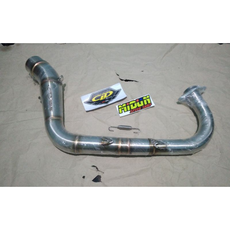 Pipa leher knalpot Cld Shark Inlet 50mm Honda Beat karbu Fi Scoopy