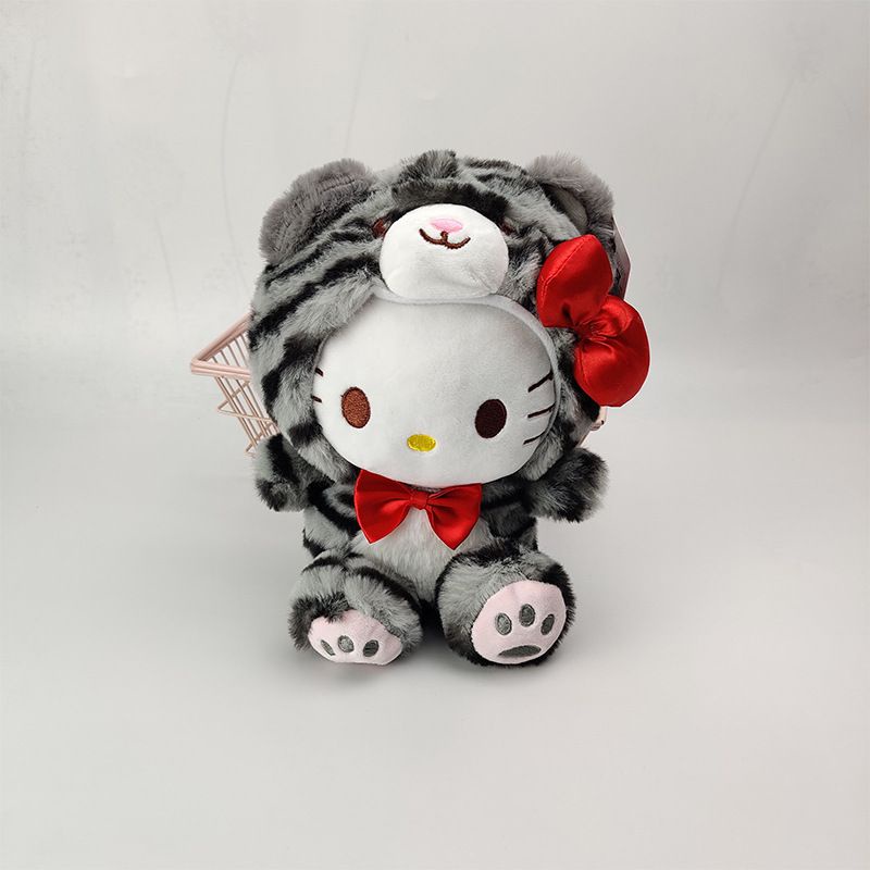 MAINAN BONEKA KUROMI MELODY HELLO KITTY CINNAMOROLL POMPOMPURIN PURIN KOSTUM TIGER HARIMAU