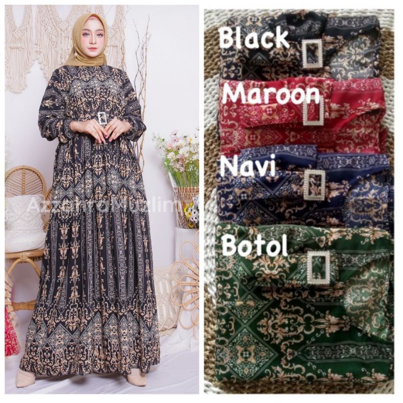 Ania 8 - Gamis Ania LD110 FREE BELT / Gamis monalisa Sultan Busui / Ania 2 / Gamis Ania 2 / R.10 - 236-5936