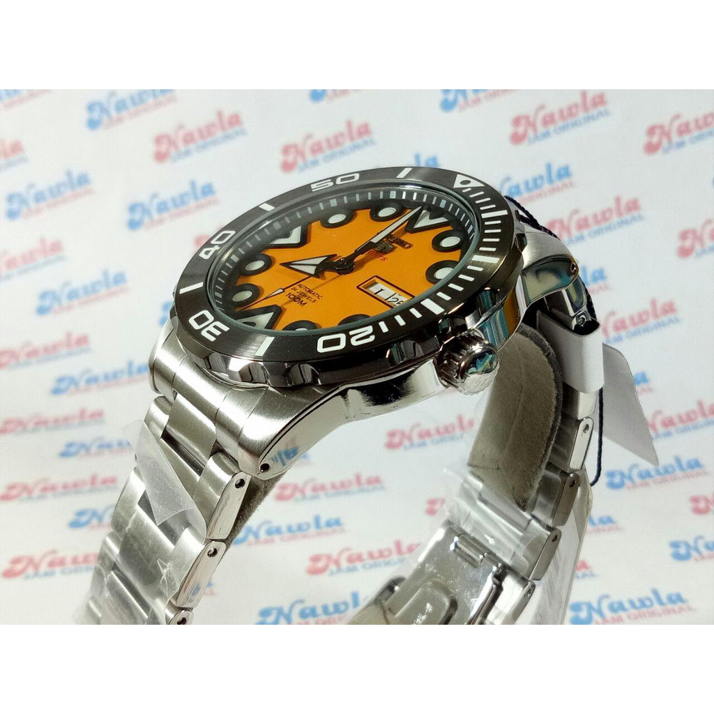 Seiko 5 Sports SRPA05K1 Automatic Orange Dial - Jam Tangan Pria SRPA05