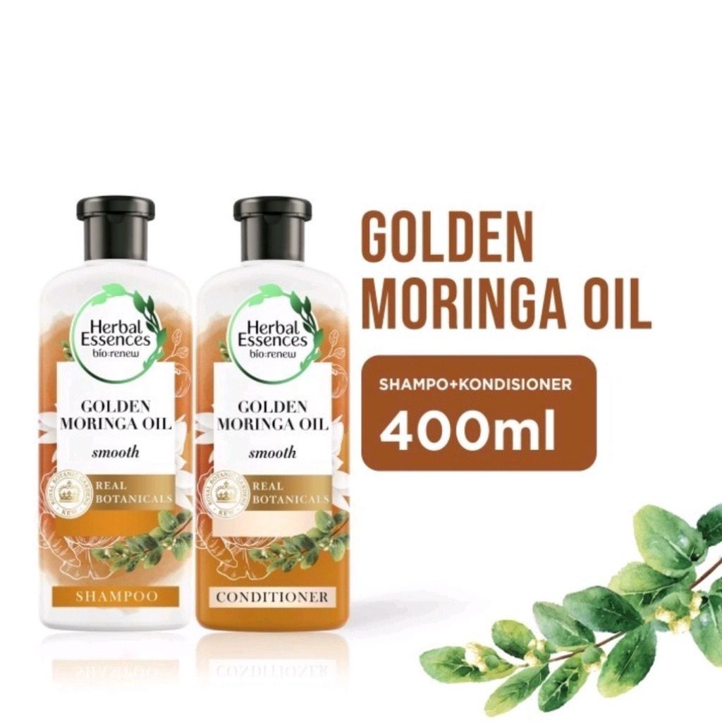 Herbal Essences Golden Moringa Oil Shampoo &amp; Conditioner 400ml