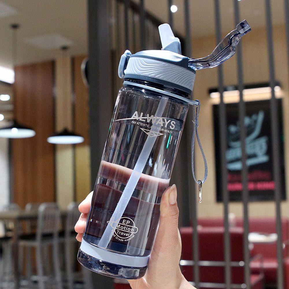 Populer Botol Air Minum Olahraga 800ml Portable BPA Free Plastik Pria Tempat Minum