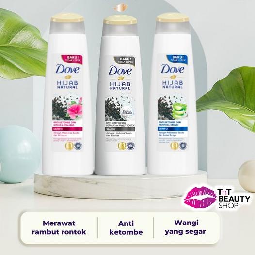 <GoJ ✿> Dove Shampoo Hijab Natural Anti Ketombe Rambut Hitam Panjang - Menthol Dingin - Rambut Ronto