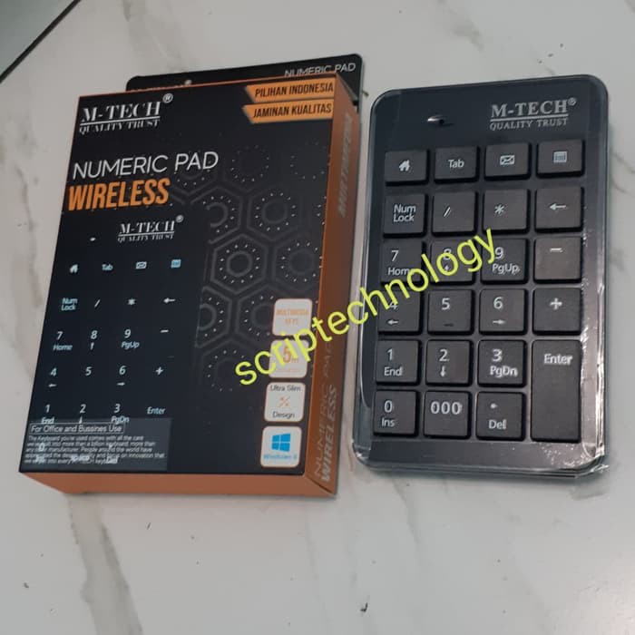 M-Tech Keyboard Numeric Wireless USB 2.4GHz - Keypad Numerik Wireless