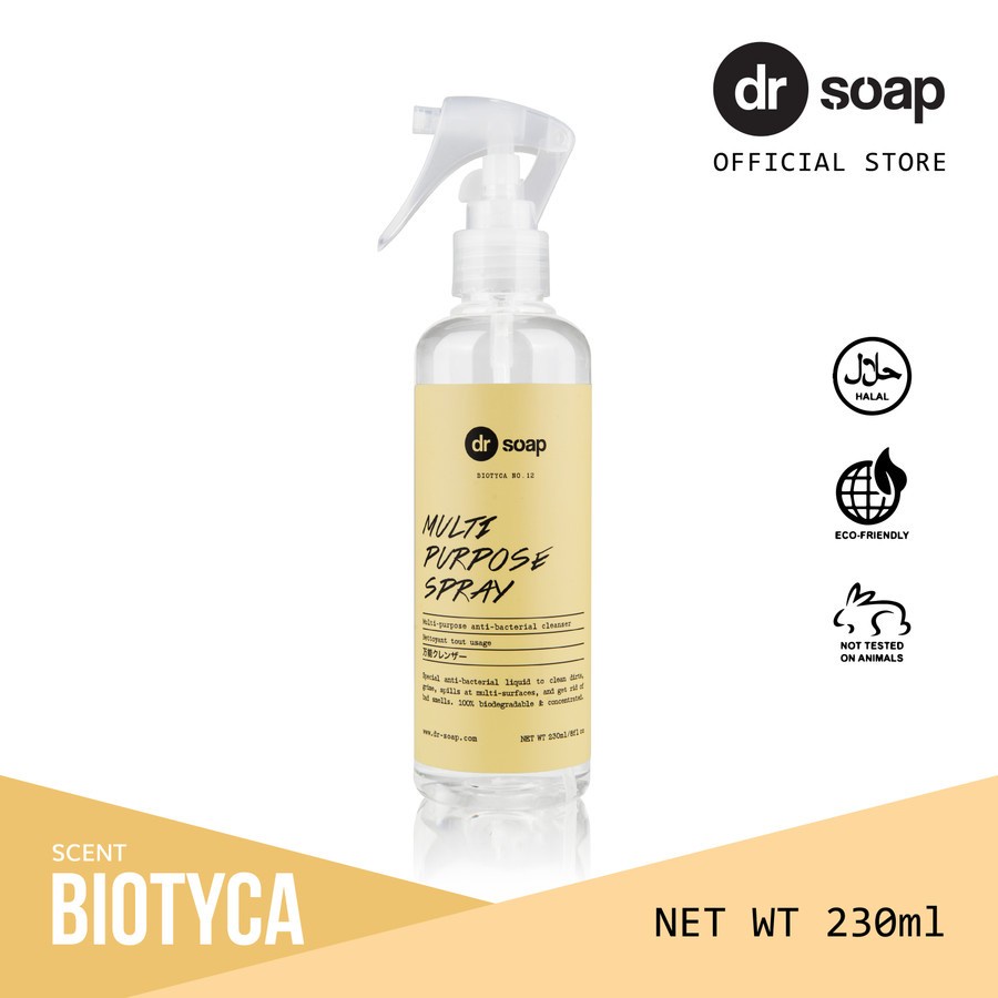 dr soap Multi Purpose Spray Pembersih Multifungsi Cleaner sabun 230ml