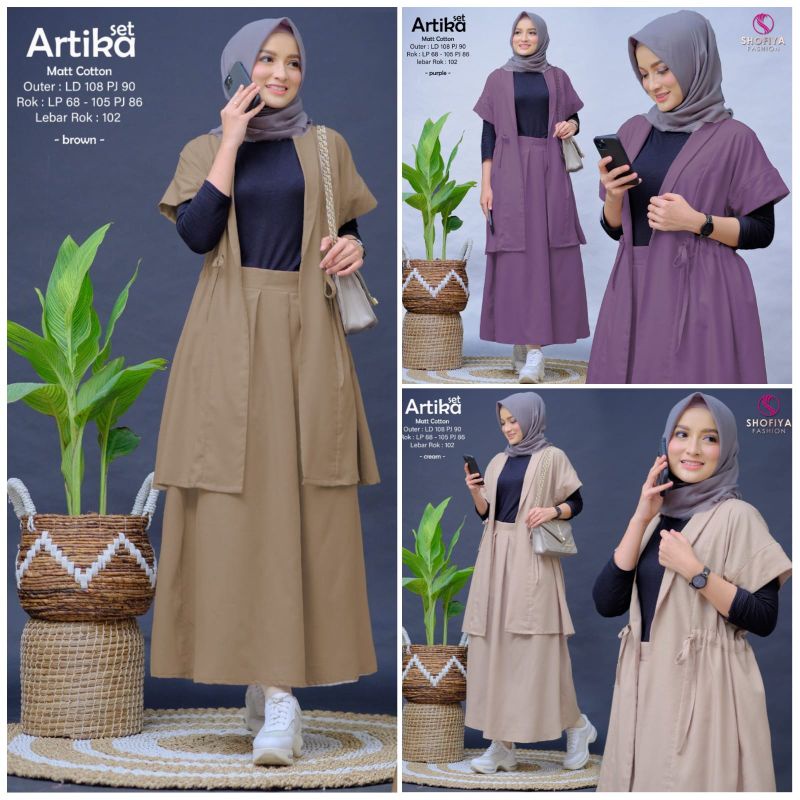 (RESTOCK)SETELAN WANITA OOTD//ARTIKA //MAIRA BY SHOFIYA FASHION