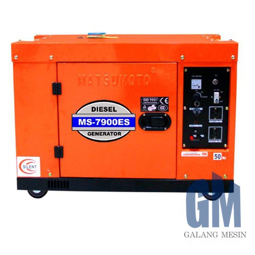 SILENT DIESEL GENERATOR GENSET JENSET MATSUMOTO MS-7500 ES