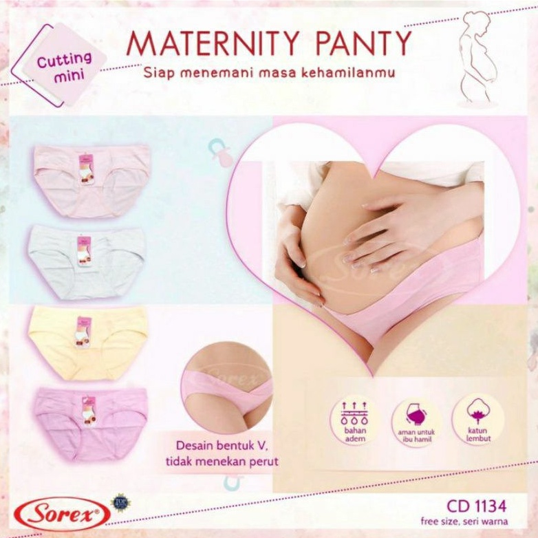 Sorex Celana Dalam Hamil Maxi Maternity Panty / CD Hamil Maxi &amp; Low Waist Sorex 1132/1134