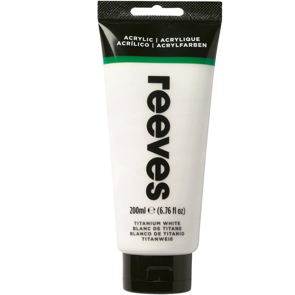 

REEVES ACRYLIC COLOUR 200ML TITANIUM WHITE