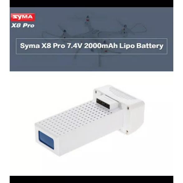 BATERAI SYMA X8 PRO 7.4V 2000 MAH ORIGINAL BATERAI ASLI UNTUK X8PRO AX