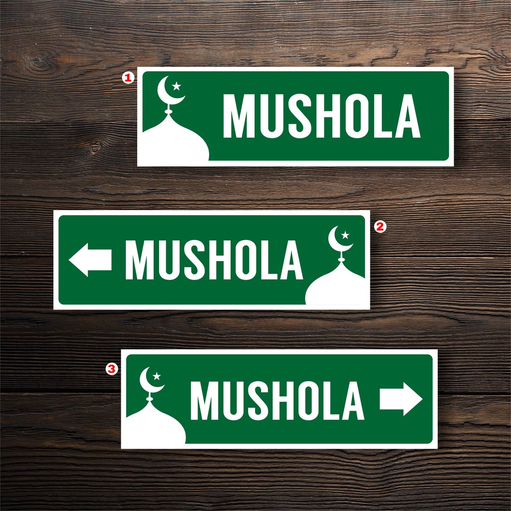 Sticker Waterproof Mushola dan Petunjuk Mushola Shopee Sticker Waterproof Mushola dan Petunjuk Mushola Shopee