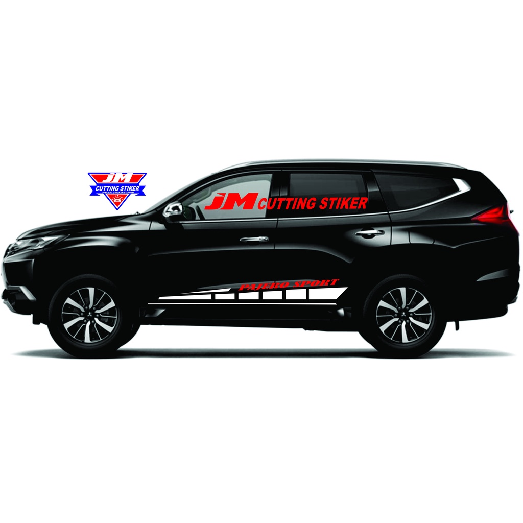 Stiker mobil mitsubishi pajero sport sticker mobil pajero sport