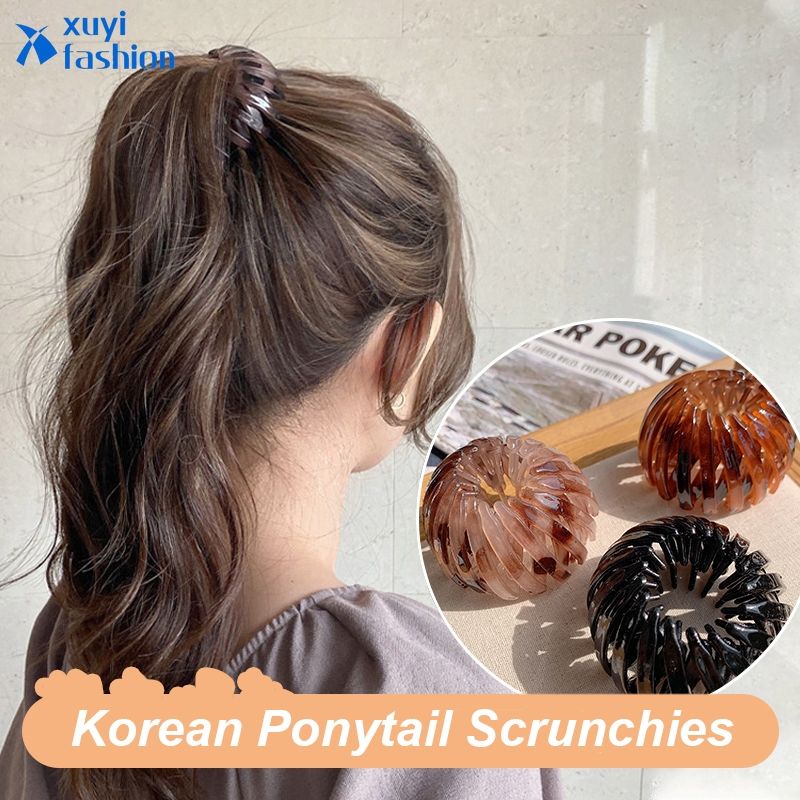 [READY STOCK] KOREAN PONYTAIL SCRUNCHIES / IKAT RAMBUT PONYTAIL KOREA RETRO IMPORT