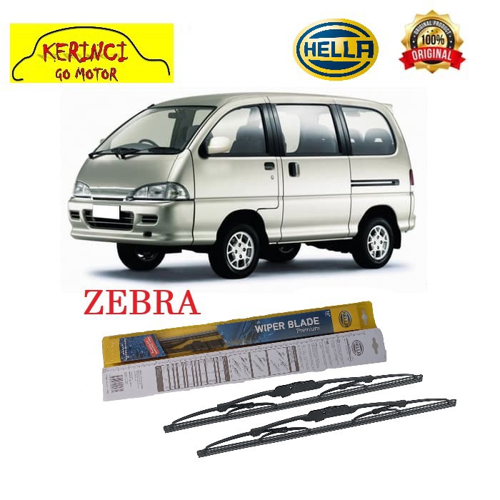 WIPER DAIHATSU ZEBRA HELLA PREMIUM 17&quot; &amp; 14&quot; - WIPER HELLA SEPASANG