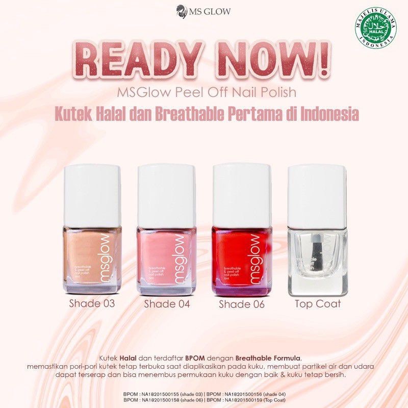 MS GLOW NAIL POLISH HALAL | KUTEK MS GLOW