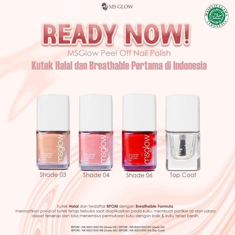 MS GLOW NAIL POLISH HALAL | KUTEK MS GLOW