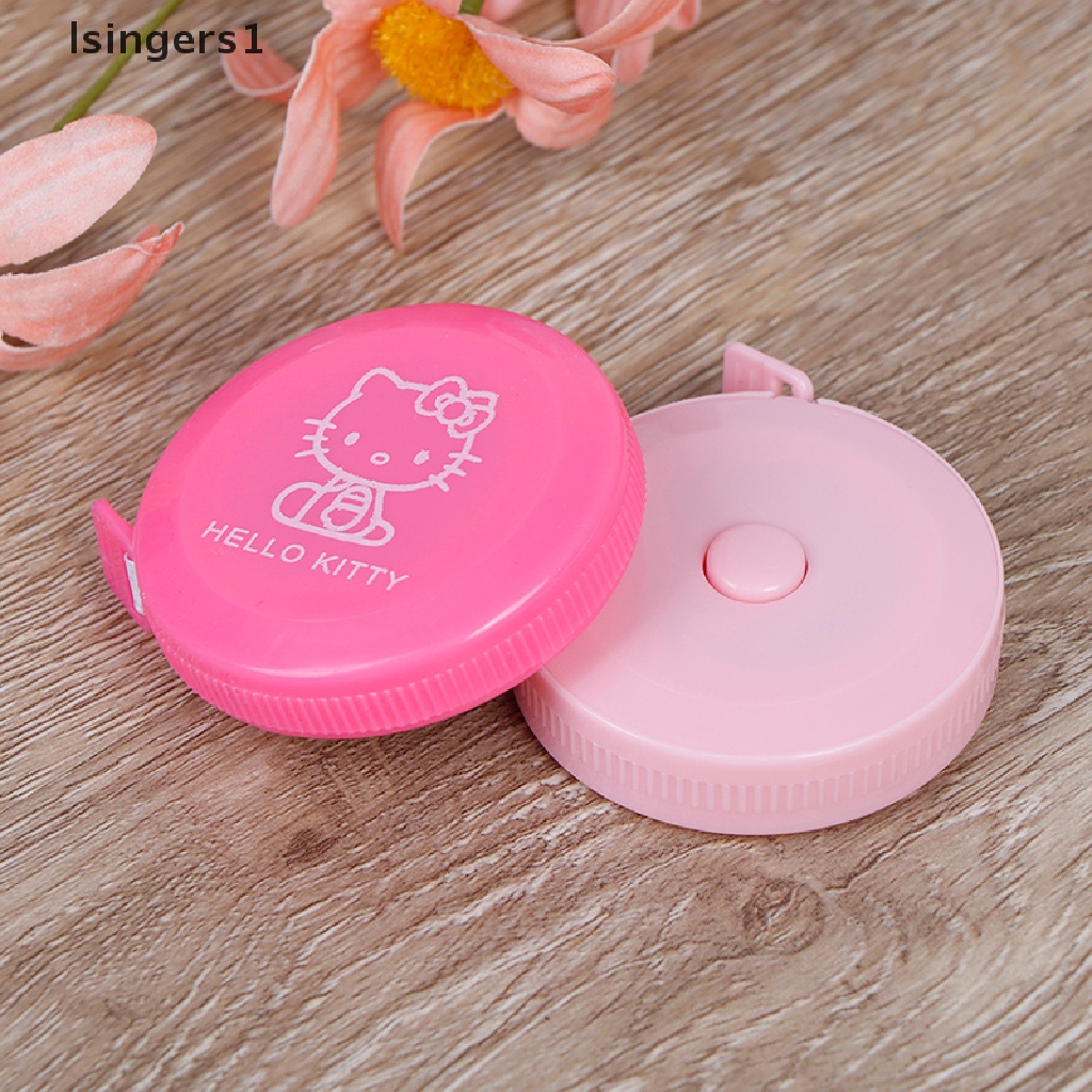 (lsingers1) Meteran Badan Retractable Motif Kartun HELLO KITTY