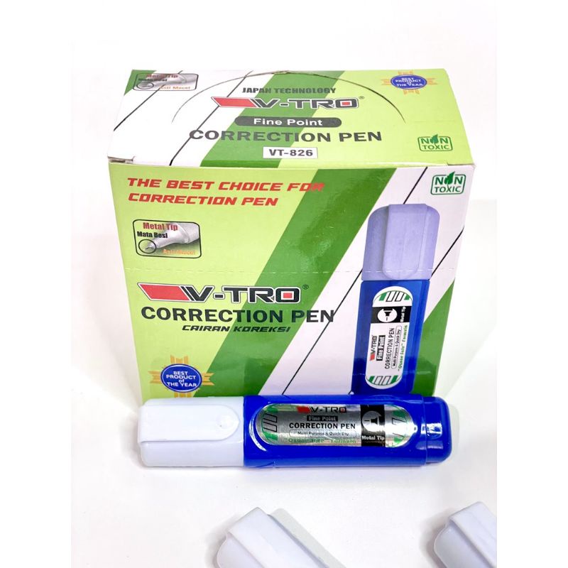 Stipo Tipex V-TRO 826 - Tipex Tipe X Tip Ex Stipo Cair Kertas Roll Kenko Jumbo Karakter Lucu Murah J