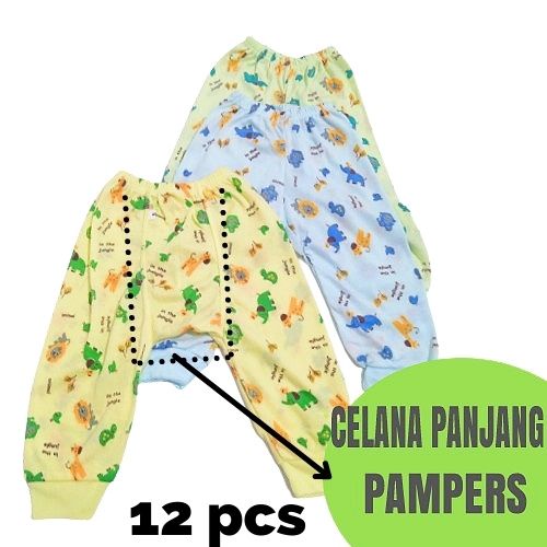 |3PCS| Celana Panjang Pampers Warna Print  Size S.M.L.XL