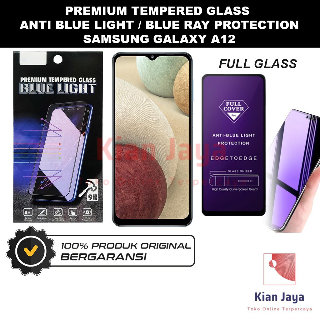 Tempered Glass Samsung Galaxy A12 Anti Blue Light Hp Temper Anti Gores