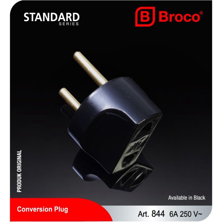 OVER STEKER HITAM BROCO - SAMBUNGAN STEKER GEPENG BROCO - SAMBUNGAN ADAPTOR BROCO - ONEPRO ADAPTOR