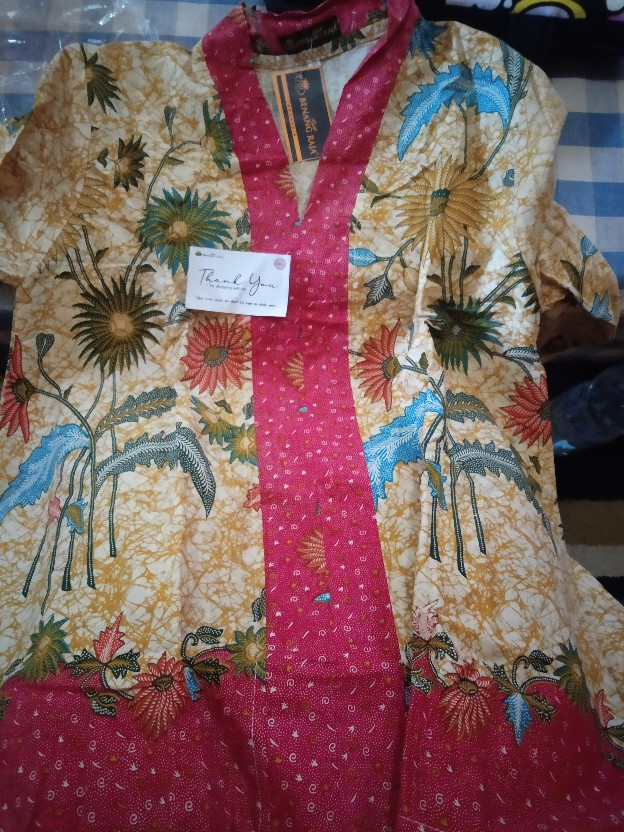 Benang Raja Atasan Batik Wanita Lengan Panjang Ukuran M L Xl