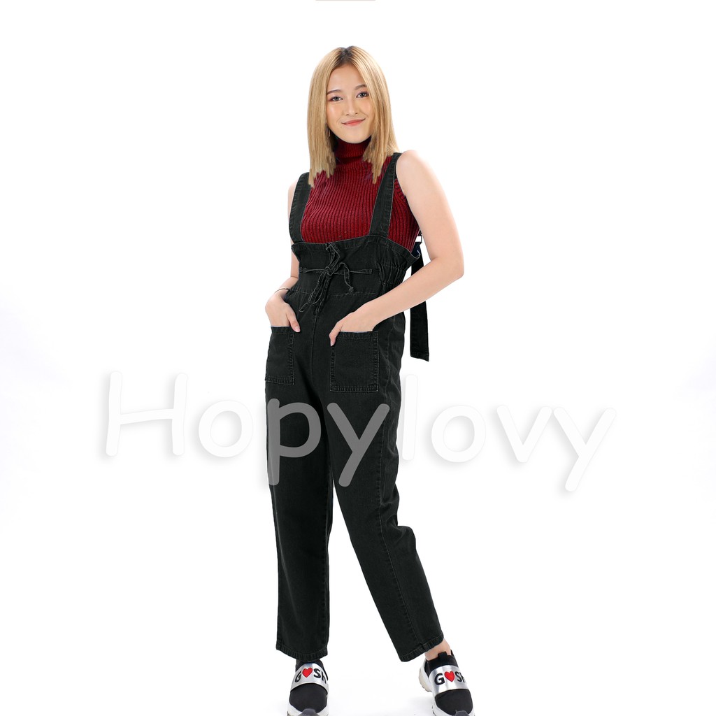 HOPYLOVY - Overall Jeans Wanita Navali