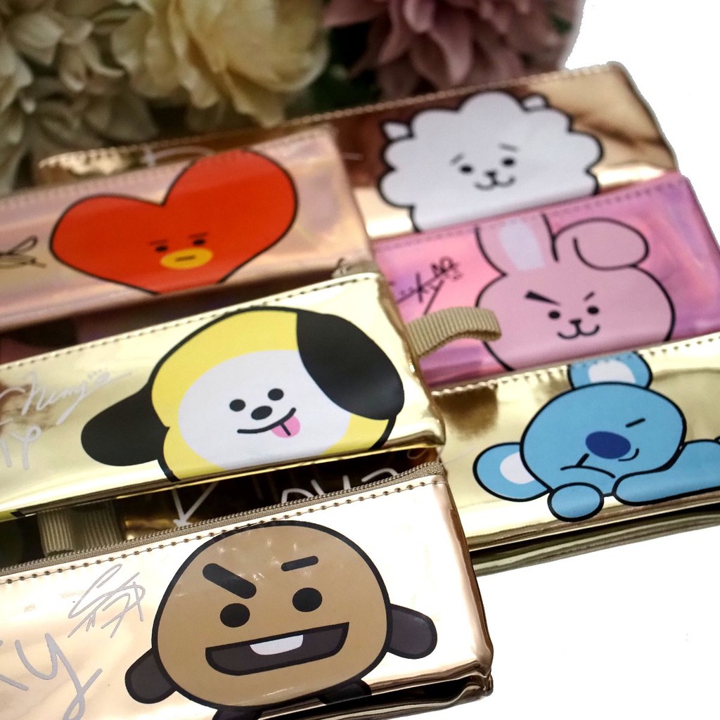 Tempat Pensil Karakter BT21 HOLOGRAM TEBAL HIGH QUALITY Kpop BTS Korea Bagus Murah