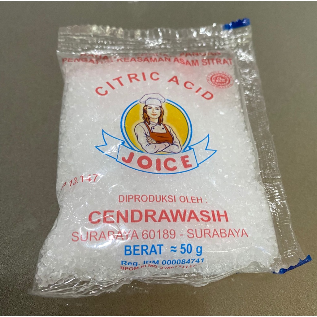 Citric Acid Monohydrate / Asam Sitrat / Asam Sitrun 50gr