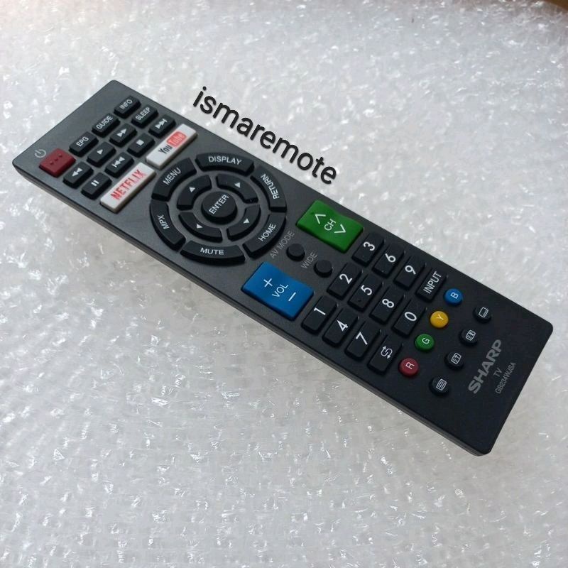 REMOTE REMOT TV SHARP AQUOS SMART TV GB 234 WJSA ORIGINAL ASLI